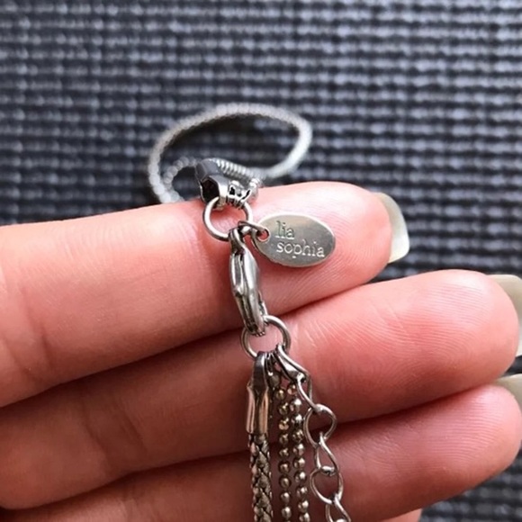 ⛓ Lia Sophia Silver Chains Necklace ⛓ - Picture 5 of 6